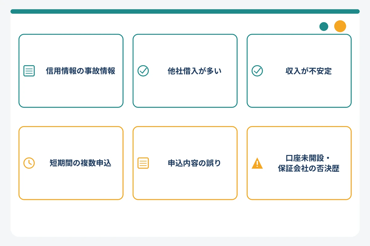セブン銀行カードローンの審査に落ちる主な理由6つ