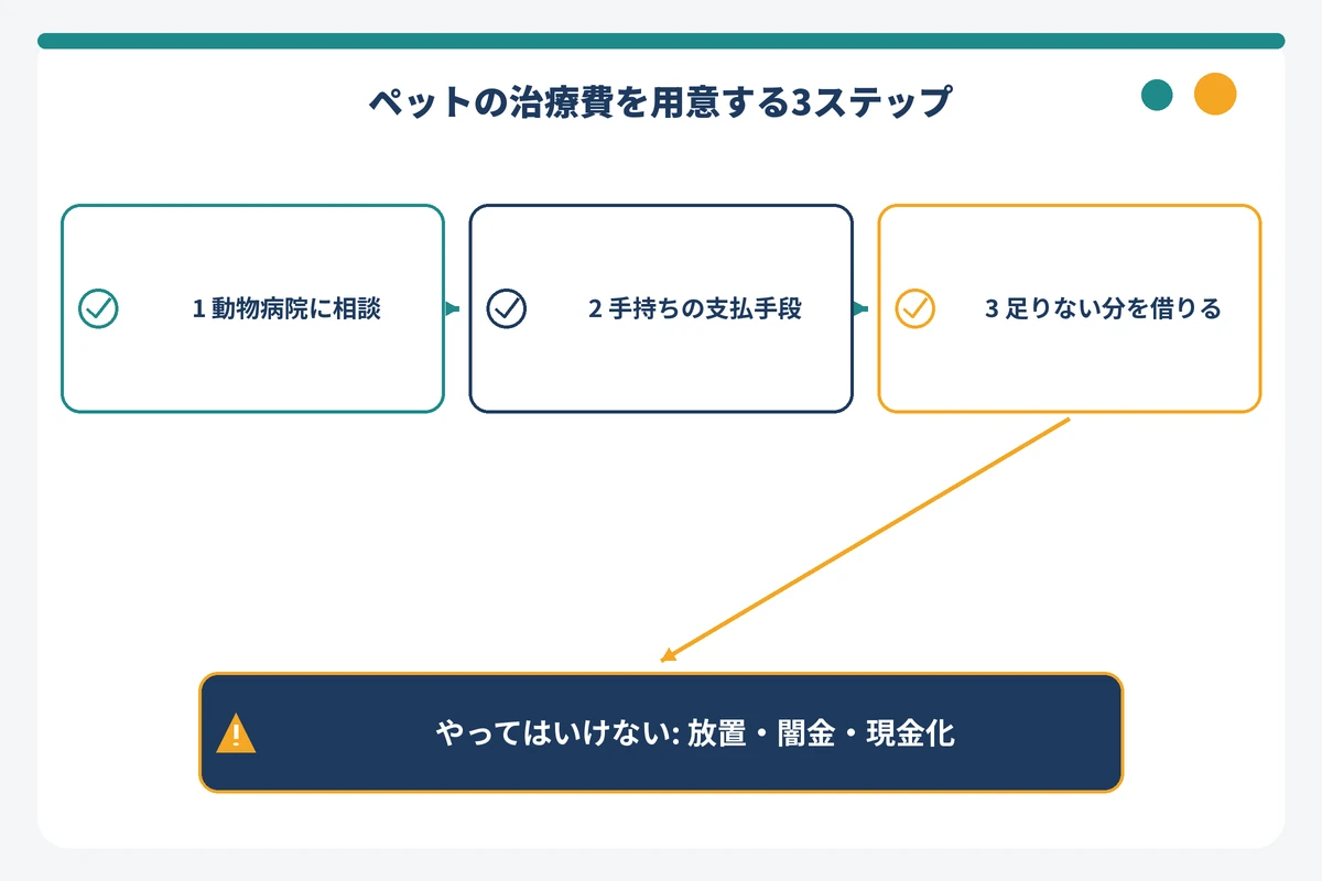 ペットの治療費を用意する3ステップとやってはいけない行動